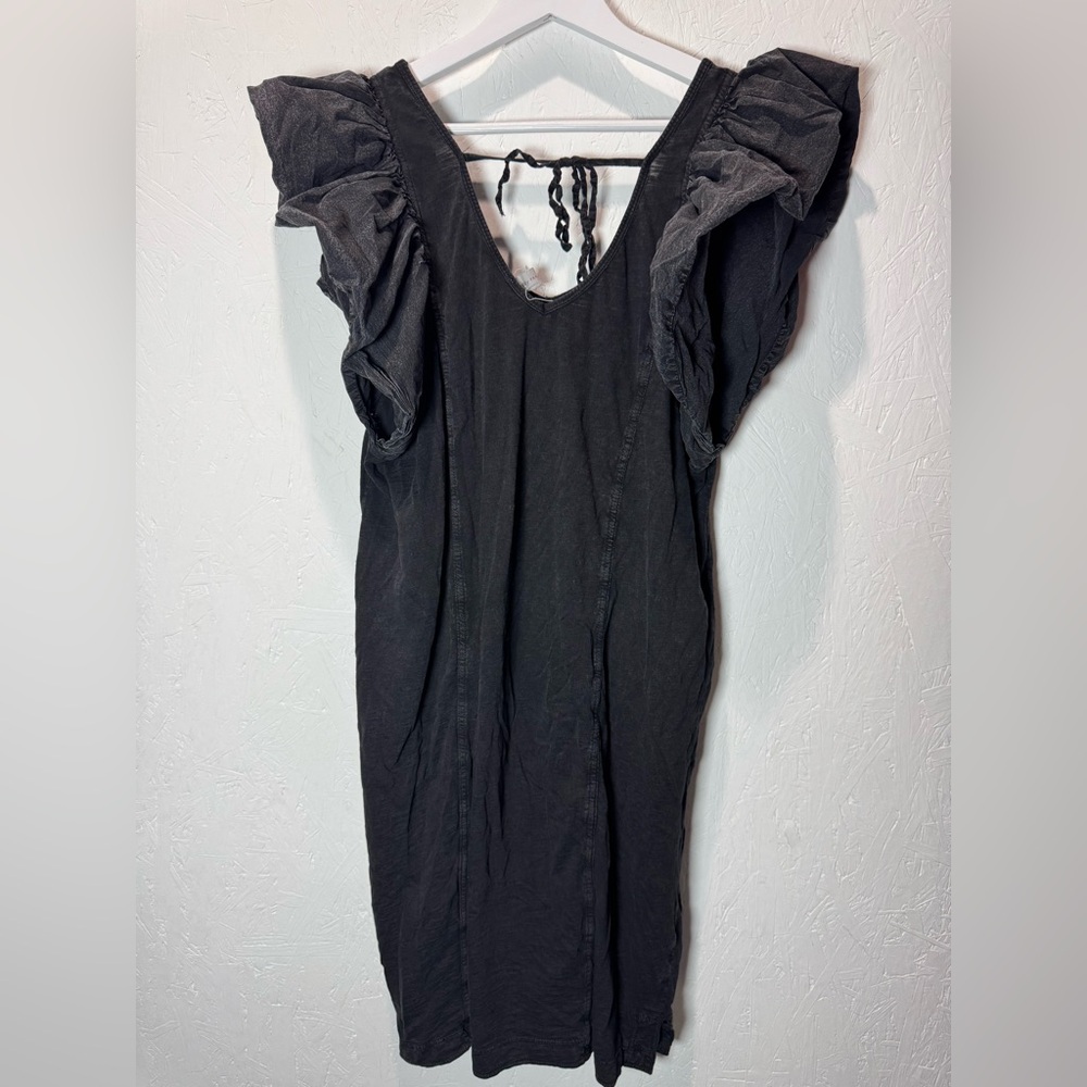 Daily Practice‎ by Anthropologie Malibu Creek Dress Black Size medium - Picture 6 of 6